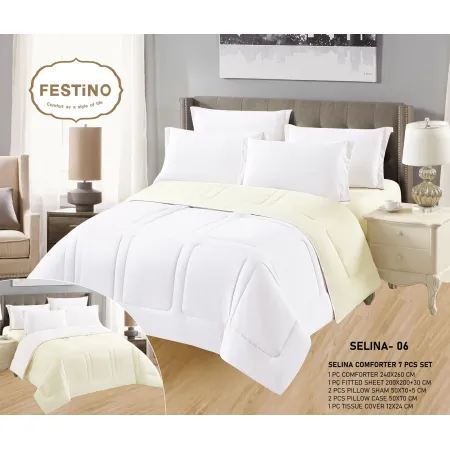 Milanobedlinen Comforter Selina 7pcs Set